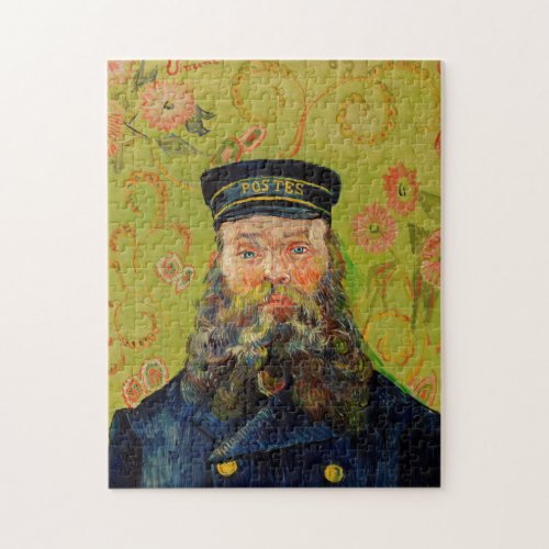 Van Gogh Postman Portrait Painting Old Antique Art Jigsaw Puzzle