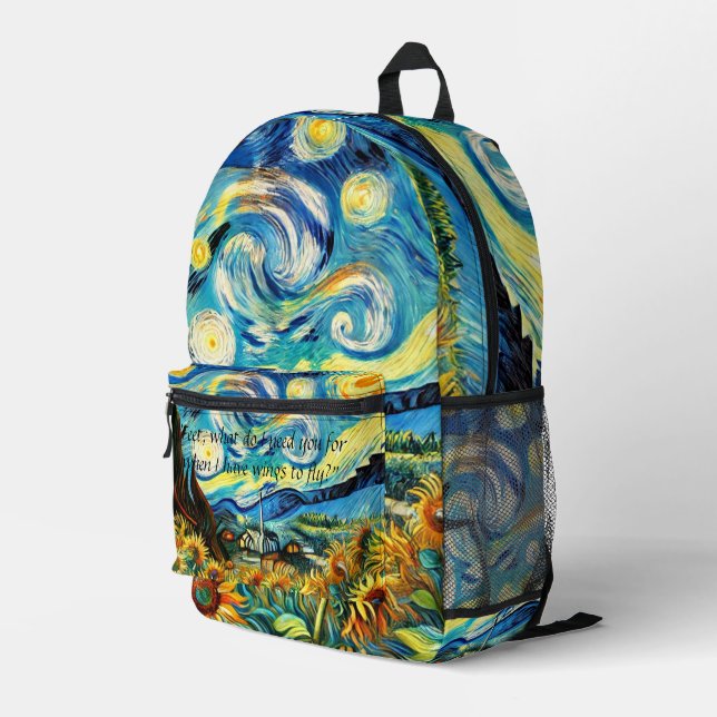 Van Gogh Print Cut Sew Bag – Artistic (Back Corner Right)
