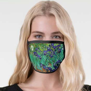 Van Gogh Purple Irises At St. Remy Face Mask by The_Masters at Zazzle
