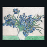 Van Gogh Purple Irises Vase Floral Painting Canvas Print<br><div class="desc">Vincent Van Gogh  (30 March 1853 – 29 July 1890) was an influential Dutch post-impressionist painter.  This artwork depicts purple Iris in a vase.</div>