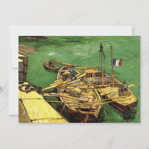 Van Gogh Quay with Men Unloading Sand Barges