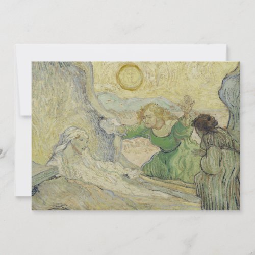 Van Gogh Raising of Lazarus after Rembrandt Invitation