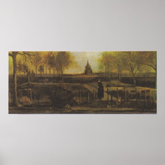 Van Gogh - Rectory garden in Nuenen Poster (Front)