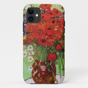 Van Gogh Red Poppies and Daisies iPhone Case