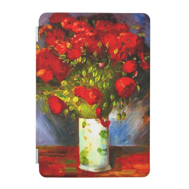 Van Gogh Red Poppies iPad Mini Cover (Front)