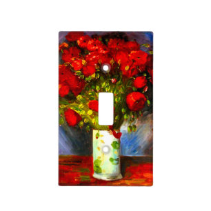 Van Gogh Red Poppies Light Switch Cover