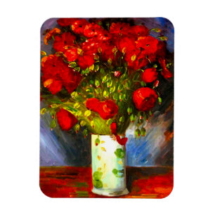 Van Gogh Red Poppies Magnet