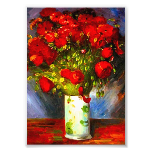 Van Gogh Red Poppies Photo Print (Front)