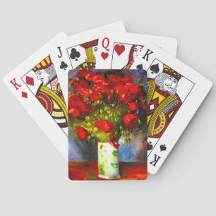 Van Gogh Red Poppies Poker Cards