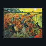 Van Gogh Red Vineyards at Arles Postcard<br><div class="desc">Vincent Van Gogh Red Vineyards at Arles postcard. Oil painting on canvas completed in 1888. Red Vineyards at Arles stands as one of Vincent van Gogh’s finest landscape paintings. A vibrant depiction of the French countryside, the provocative use of red and yellow adds a sense of vigor to the vineyard...</div>