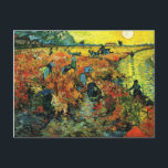 Van Gogh Red Vineyards at Arles Postcard<br><div class="desc">Vincent Van Gogh Red Vineyards at Arles postcard. Oil painting on canvas completed in 1888. Red Vineyards at Arles stands as one of Vincent van Gogh’s finest landscape paintings. A vibrant depiction of the French countryside, the provocative use of red and yellow adds a sense of vigor to the vineyard...</div>
