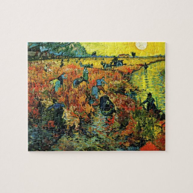 Van Gogh Red Vineyards at Arles Puzzle (Horizontal)