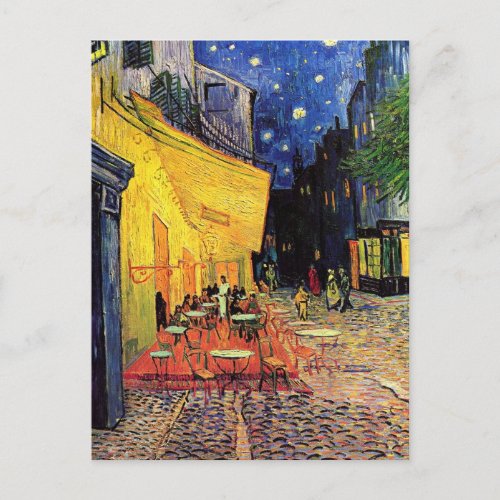 Van Gogh Restaurant Soft Opening Invitation Postcard