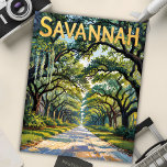 Van Gogh Retro Savannah Georgia Oak Avenue Travel Postcard<br><div class="desc">Experience the Southern charm of Savannah, Georgia, USA, with this vibrant Van Gogh-style depiction of moss-draped oak avenues and historic architecture. Featuring swirling brushstrokes, bold colors, and a dreamy impressionist style, this vintage travel design captures the elegant beauty of Savannah’s iconic tree-lined streets and historic district. This nostalgic scene blends...</div>