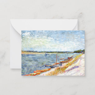 Van Gogh - River Landscape Note Card