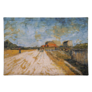 Van Gogh Road Running Beside the Paris Ramparts Cloth Placemat