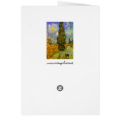 Van Gogh: Road with Cypress and Star Cards (Back)