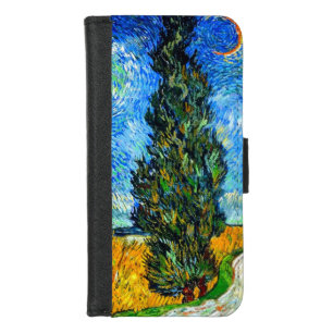 Van Gogh Road with Cypress and Star iPhone 8/7 Wallet Case