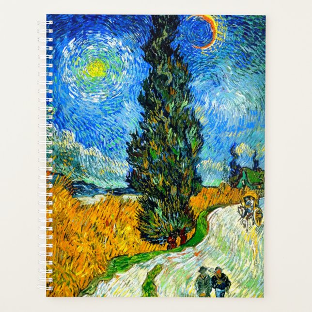 Van Gogh Road with Cypress and Star Planner (Front)