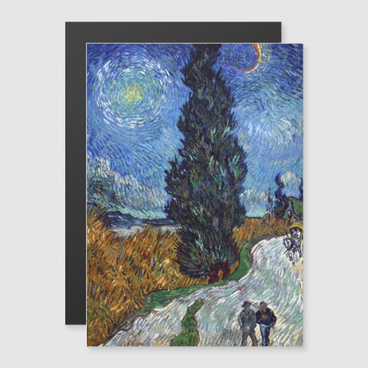Van Gogh Road With Cypresses Impressionism (Front/Back)