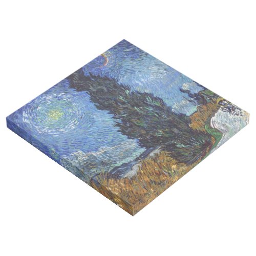 Van Gogh Road With Cypresses Impressionism Gallery Wrap