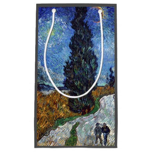 Van Gogh Road With Cypresses Impressionism Small Gift Bag