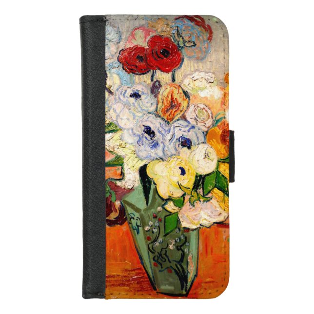Van Gogh Roses and Anemones iPhone Wallet Case (Front)