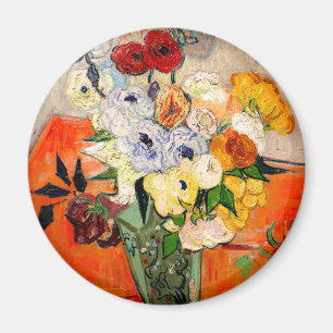 Van Gogh Roses and Anemones Magnet