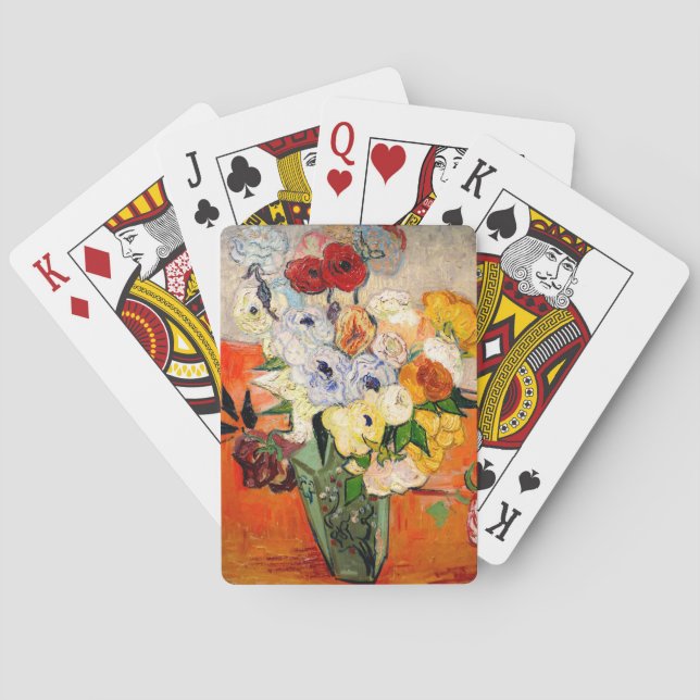 Van Gogh Roses and Anemones Poker Cards (Back)