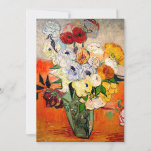 Van Gogh Roses and Anemones Save The Date