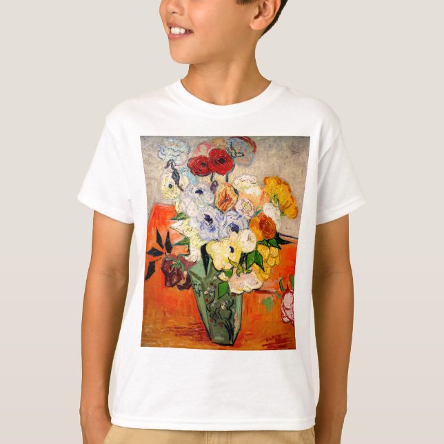 Van Gogh Roses and Anemones T-Shirt (Front)