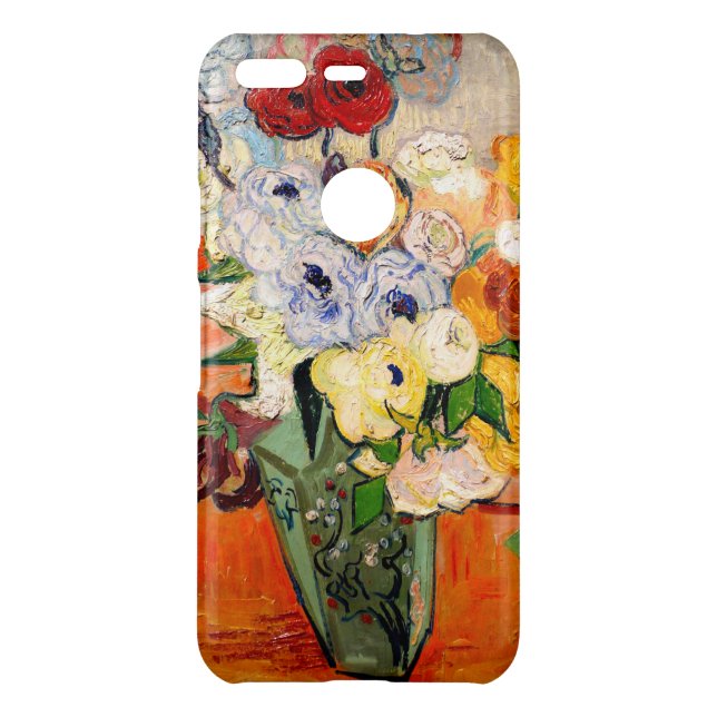 Van Gogh Roses and Anemones Uncommon Google Pixel Case (Back)