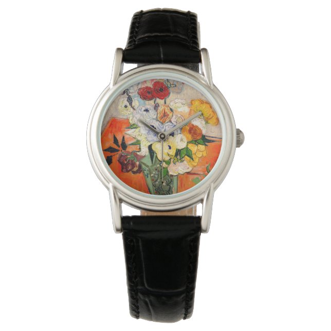 Van Gogh Roses and Anemones Watch (Front)