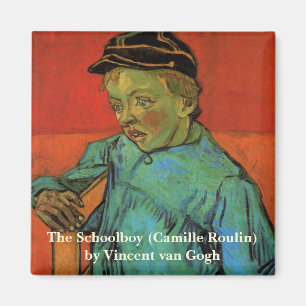 Van Gogh, Schoolboy (Camille Roulin), Vintage Art Magnet