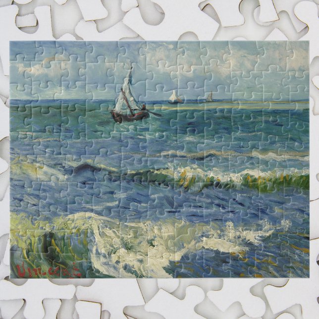 Van Gogh Seascape at Saintes Maries de la Mer Jigsaw Puzzle (Creator Uploaded)