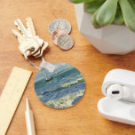 Van Gogh Seascape at Saintes Maries de la Mer Keychain<br><div class="desc">Seascape at Saintes Maries de la Mer by Vincent van Gogh is a vintage fine art post impressionism nautical painting featuring sailboats on the ocean with gentle waves. About the artist: Vincent Willem van Gogh was a Post-Impressionist painter whose work was most notable for its rough beauty, emotional honesty, and...</div>