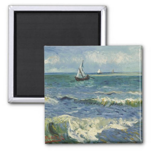 Van Gogh Seascape at Saintes Maries de la Mer Magnet