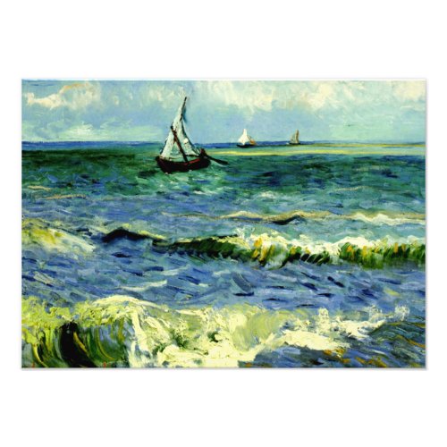 Van Gogh _ Seascape at Saintes_Maries Photo Print