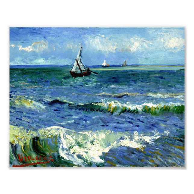 Van Gogh - Seascape, famous painting Photo Print (Front)