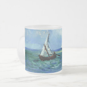 Van Gogh - Seascape Frosted Glass Coffee Mug