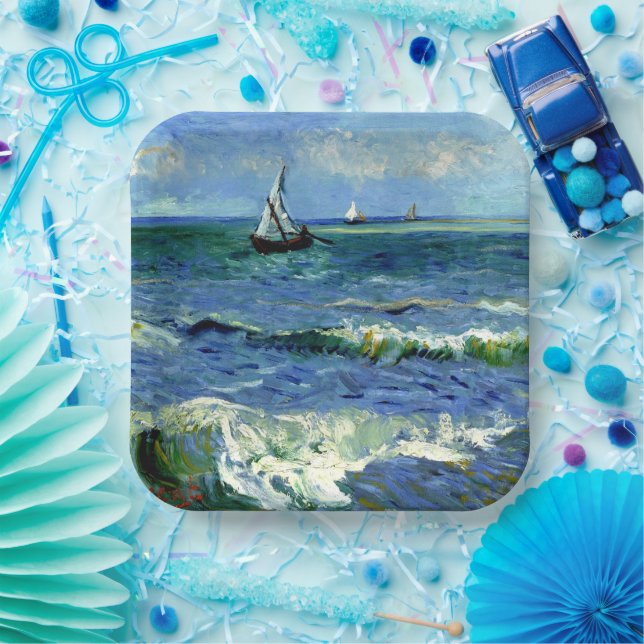 Van Gogh - Seascape Paper Plates (Party)