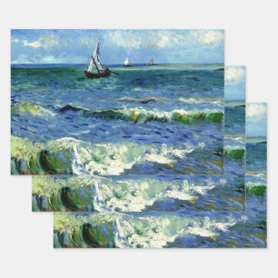 Van Gogh - Seascape Wrapping Paper Sheets