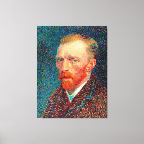 Van Gogh _ Self_Portrait 1887  Canvas Print