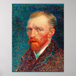 Van Gogh - Self-Portrait, 1887, Vincent van Gogh, Poster