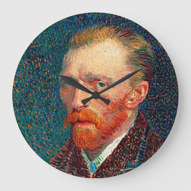 Van Gogh Self-Portrait Art Wall Clock (Front)