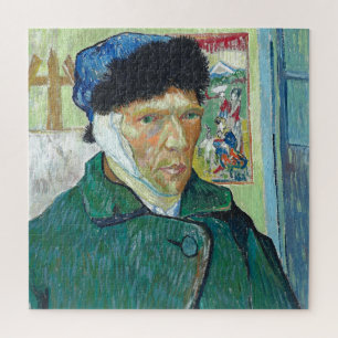 Van Gogh Self-portrait Bandaged Ear Art Painting Jigsaw Puzzle