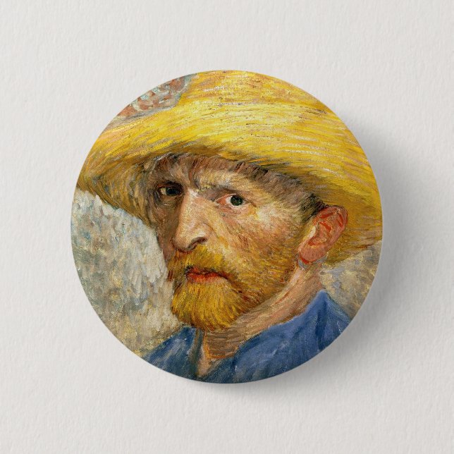 Van Gogh - Self-Portrait Button (Front)