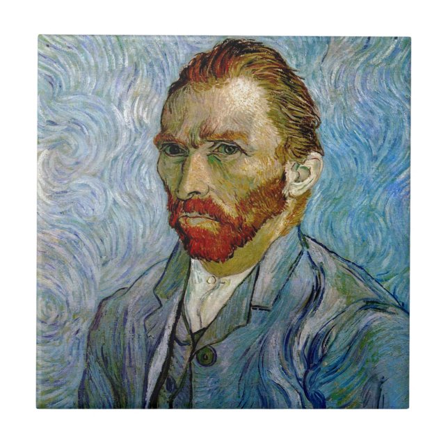 Van Gogh Self Portrait Ceramic Tile (Front)