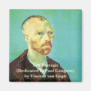 Van Gogh Self Portrait (Dedicated to Paul Gauguin) Magnet