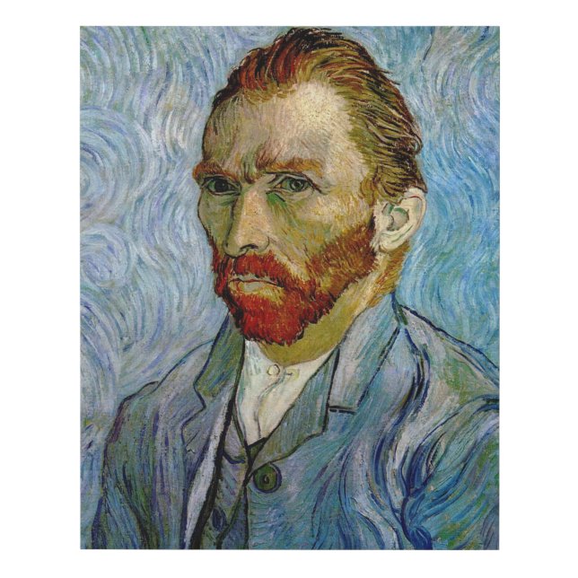 Van Gogh Self Portrait Faux Canvas Print (Front)
